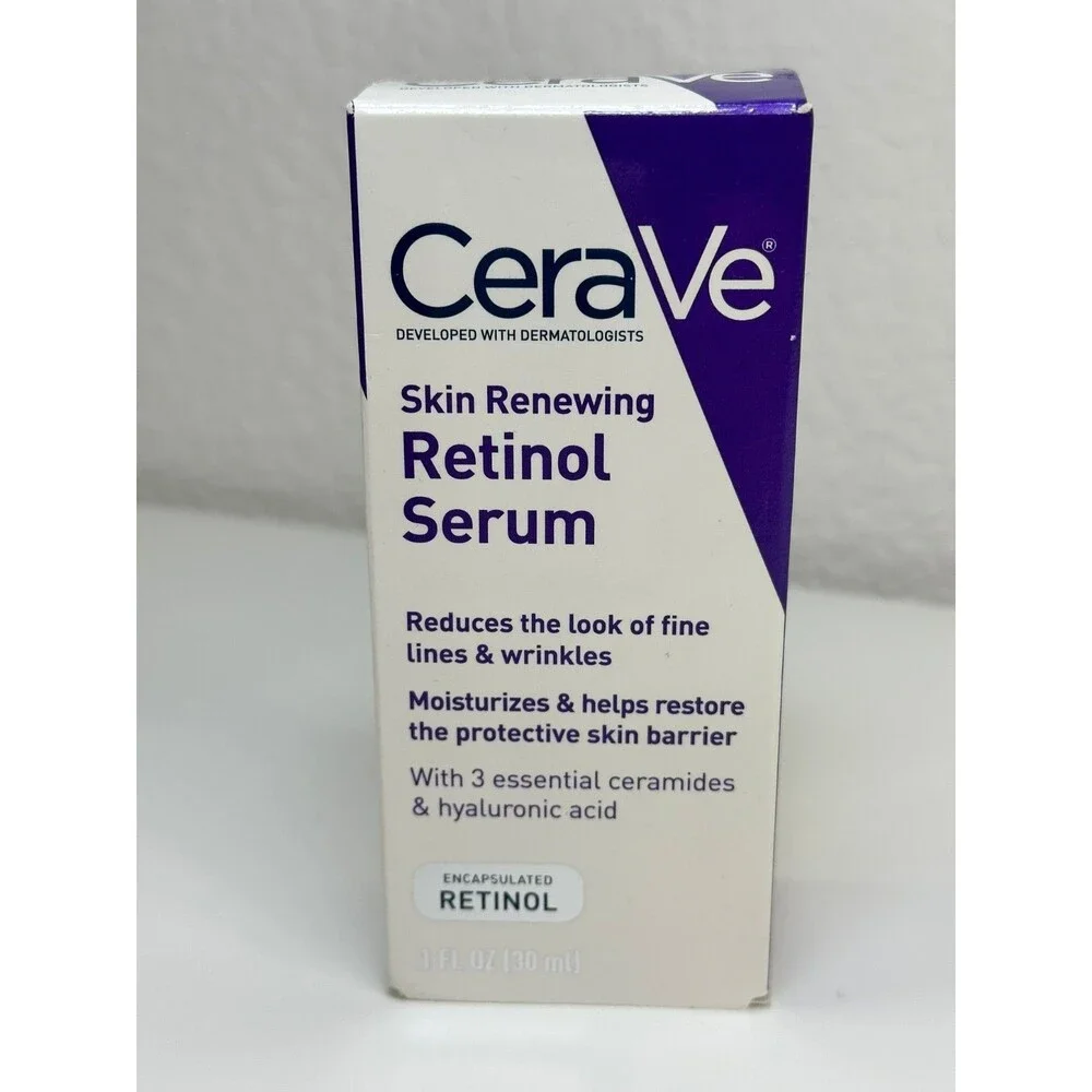 CeraVe Skin Renewing Retinol Serum 1oz New In Box Fine Lines Wrinkles Vitamin A